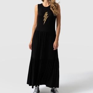 SAINT + SOFIA | GREENWICH BLACK DRESS